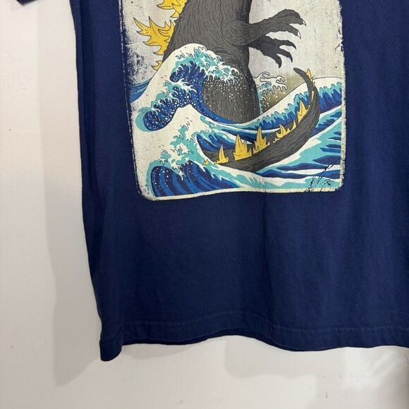 GODZILLA shirt | navy blue t shirt | small men’s | medium women’s - Picture 4 of 7
